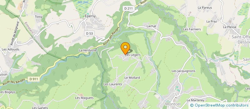 localisation de l'entreprise MONSIEUR FRANCK BLANC  LE MONTCEL