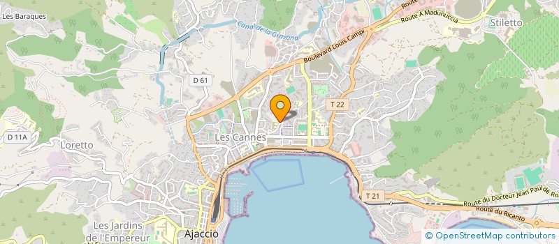 localisation de l'entreprise MONSIEUR FRANCK BLANC à AJACCIO
