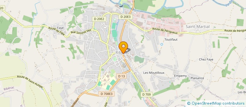 localisation de l'entreprise MONSIEUR FRANCK BLANCHARDIE à RIBERAC