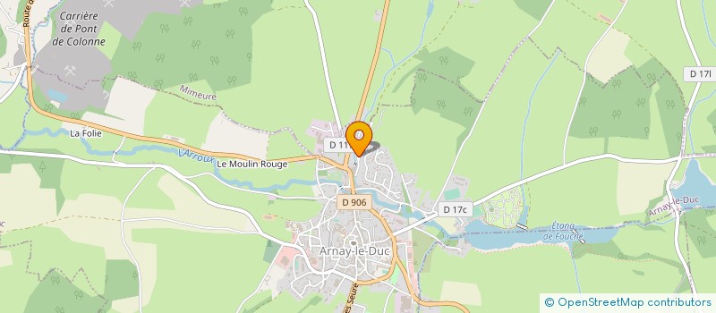 localisation de l'entreprise MONSIEUR FRANCK BLIGNY  ARNAY-LE-DUC