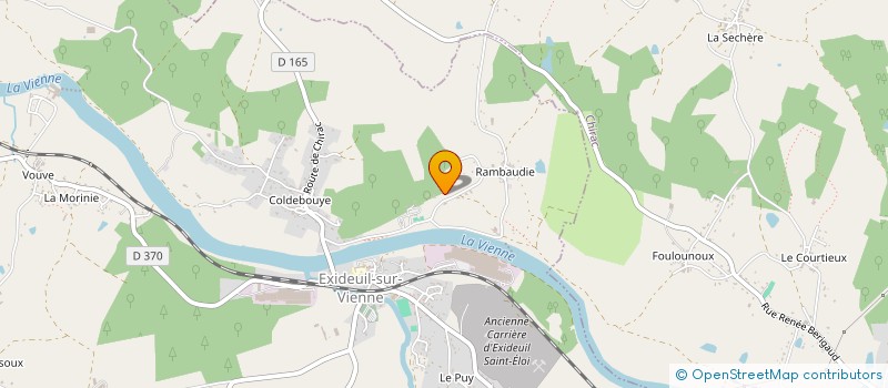 localisation de l'entreprise MONSIEUR FRANCK BLONDEL  EXIDEUIL-SUR-VIENNE