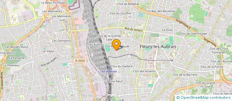 localisation de l'entreprise MONSIEUR FRANCK BOISQUILLON  FLEURY-LES-AUBRAIS
