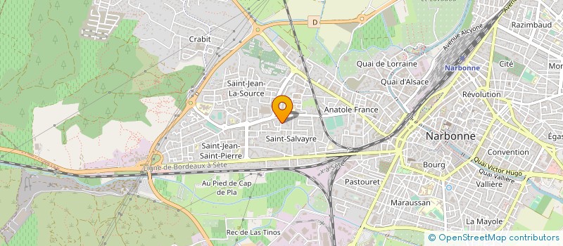 localisation de l'entreprise MONSIEUR FRANCK BOLLARD  NARBONNE