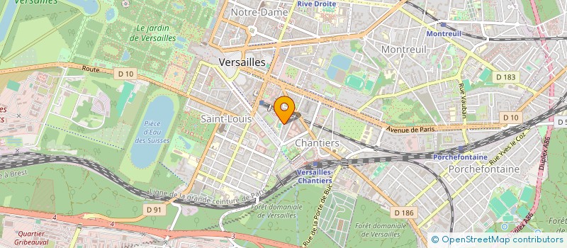 localisation de l'entreprise MONSIEUR FRANCK BON-MARDION à VERSAILLES
