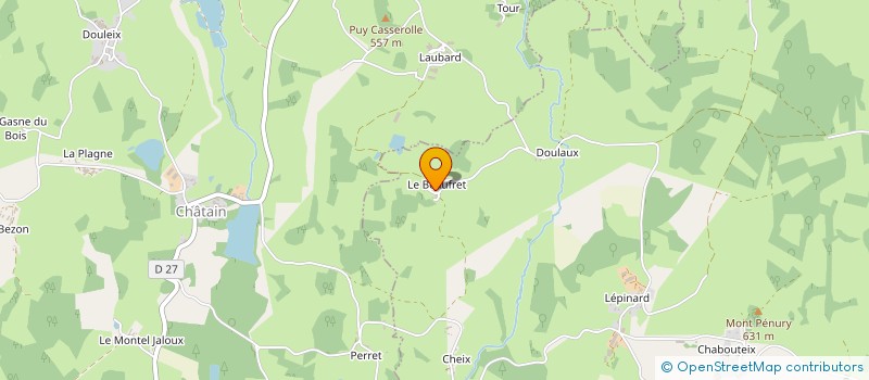 localisation de l'entreprise MONSIEUR FRANCK BONDIEU  ROUGNAT