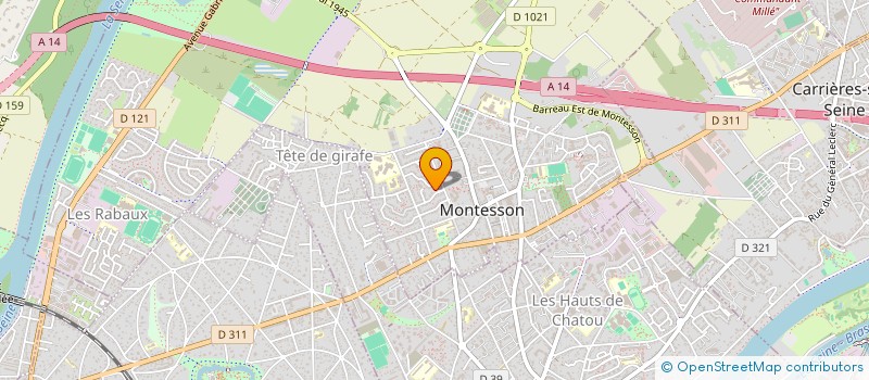 localisation de l'entreprise MONSIEUR FRANCK BONDON à MONTESSON