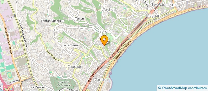 localisation de l'entreprise MONSIEUR FRANCK BONGIOANNI à NICE