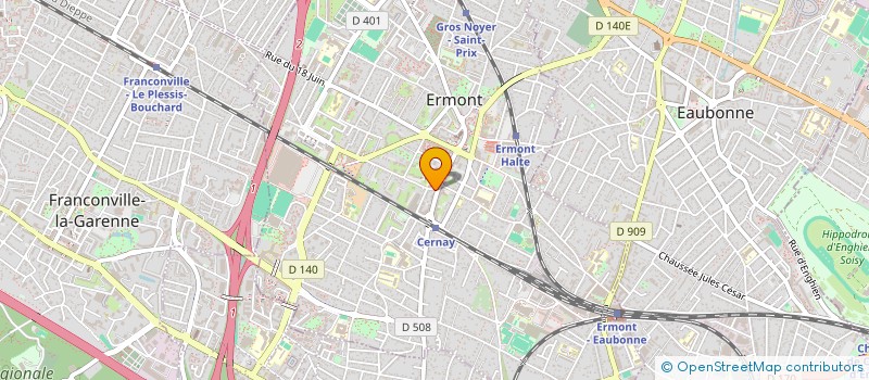 localisation de l'entreprise MONSIEUR FRANCK BONIFAY  ERMONT