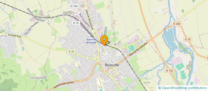 localisation de l'entreprise MONSIEUR FRANCK BONNAMY  BRIOUDE