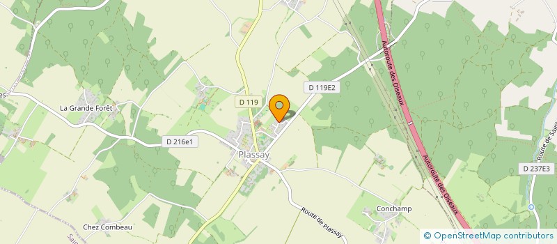 localisation de l'entreprise MONSIEUR FRANCK BONNEAU  PLASSAY