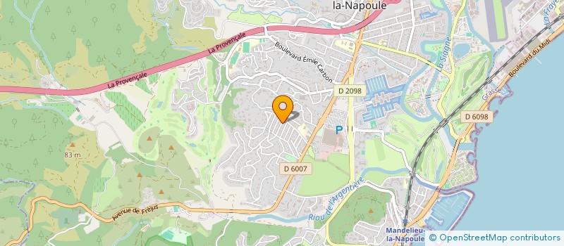 localisation de l'entreprise MONSIEUR FRANCK BONNECHAUX à MANDELIEU-LA-NAPOULE