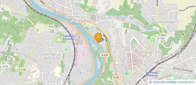 localisation de l'entreprise MONSIEUR FRANCK BONNEFOND  FONTAINES-SUR-SAONE