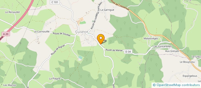 localisation de l'entreprise MONSIEUR FRANCK BONNEVAL  LE VIGNON-EN-QUERCY