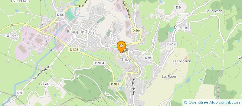 localisation de l'entreprise MONSIEUR FRANCK BONNEVAY  COURS