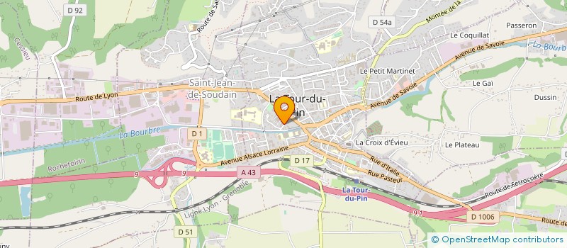 localisation de l'entreprise MONSIEUR FRANCK BONTOUX  LA TOUR-DU-PIN