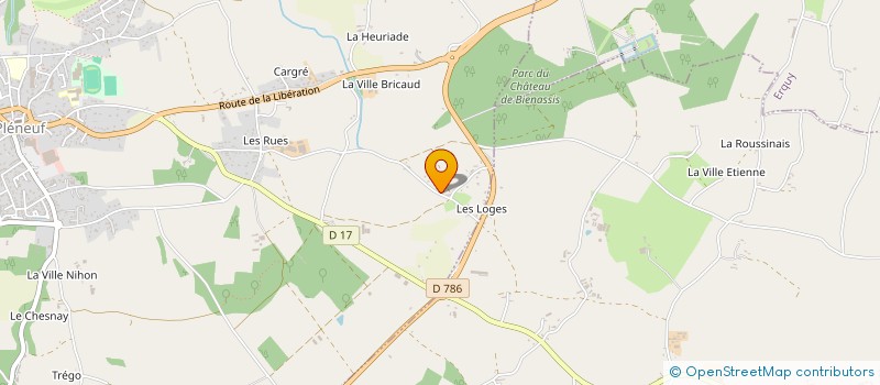 localisation de l'entreprise MONSIEUR FRANCK BONVOISIN à PLENEUF-VAL-ANDRE