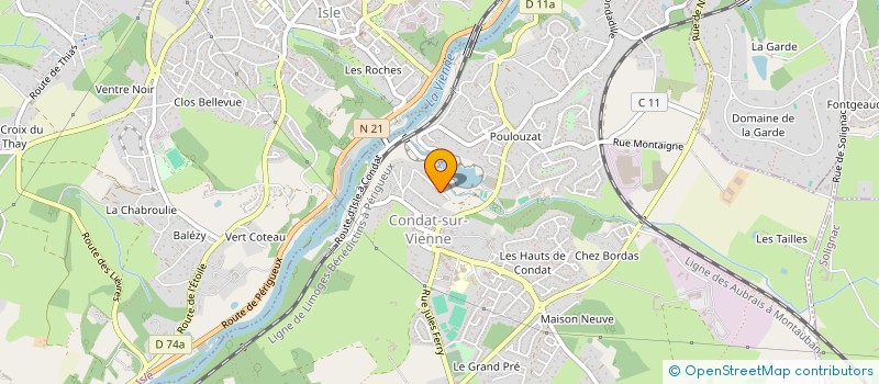 localisation de l'entreprise MONSIEUR FRANCK BORDES à CONDAT-SUR-VIENNE