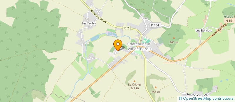 localisation de l'entreprise MONSIEUR FRANCK BORNET  CHATEAUNEUF-VAL-DE-BARGIS