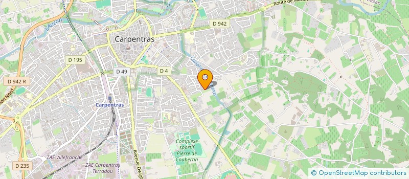 localisation de l'entreprise MONSIEUR FRANCK BORNUAT à CARPENTRAS