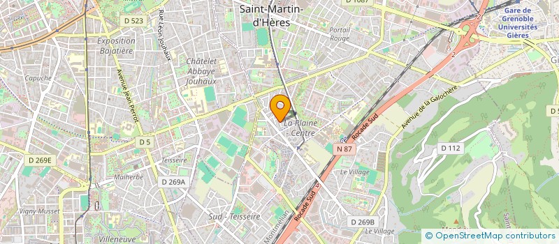 localisation de l'entreprise MONSIEUR FRANCK BORREL  SAINT-MARTIN-D'HERES