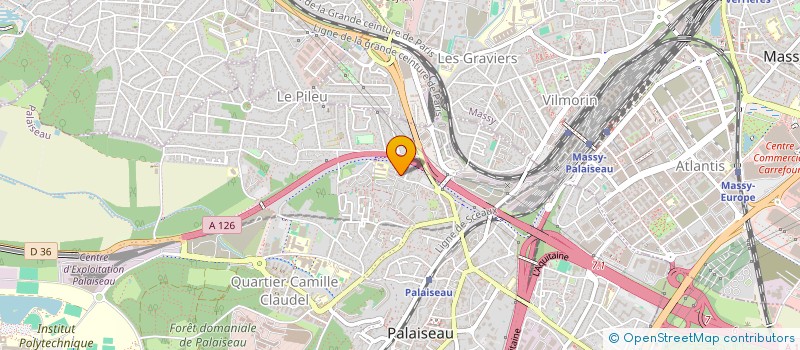 localisation de l'entreprise MONSIEUR FRANCK BORRELY  PALAISEAU