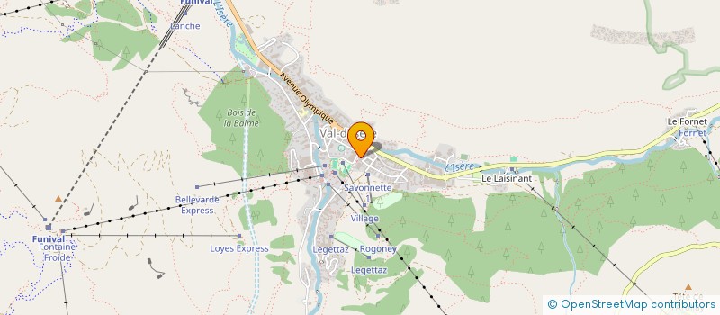 localisation de l'entreprise MONSIEUR FRANCK BORTOLOTTI  VAL-D'ISERE