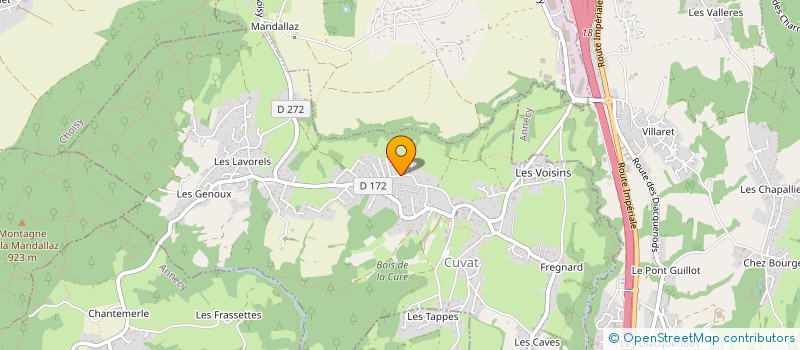 localisation de l'entreprise MONSIEUR FRANCK BOUCHET  CUVAT