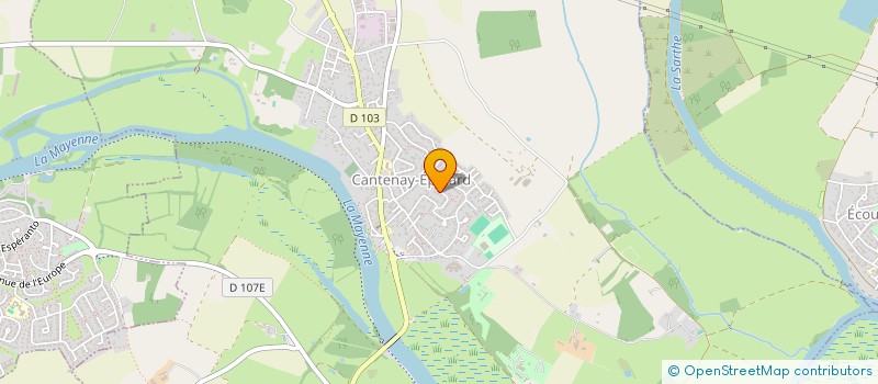 localisation de l'entreprise MONSIEUR FRANCK BOUDRAA  CANTENAY-EPINARD