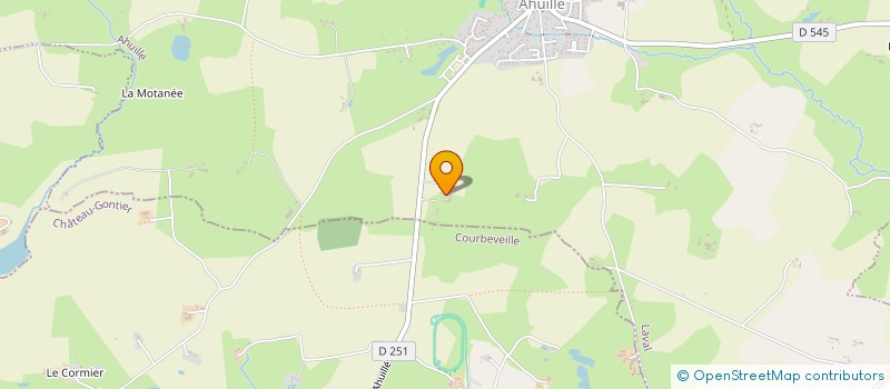 localisation de l'entreprise MONSIEUR FRANCK BOUETARD  AHUILLE