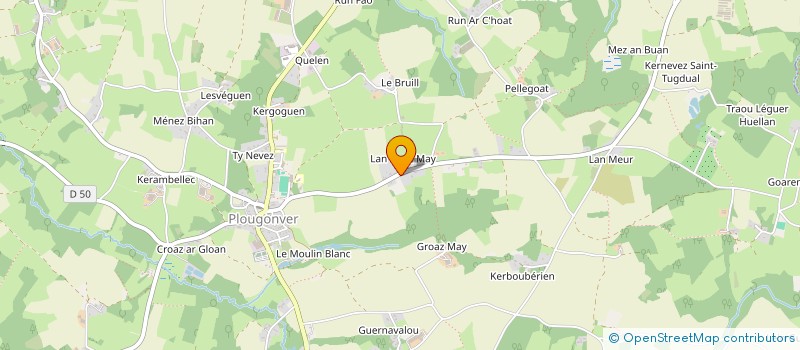 localisation de l'entreprise MONSIEUR FRANCK BOUGET  PLOUGONVER