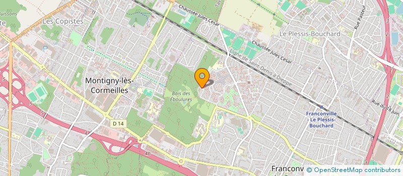 localisation de l'entreprise MONSIEUR FRANCK BOUGUEDRA  FRANCONVILLE