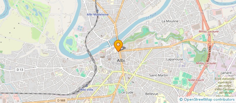 localisation de l'entreprise MONSIEUR FRANCK BOUISSAGUET à ALBI