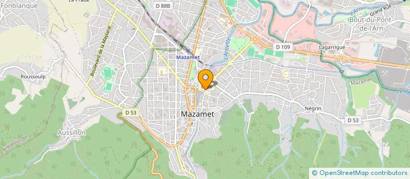 localisation de l'entreprise MONSIEUR FRANCK BOUISSIERE  MAZAMET