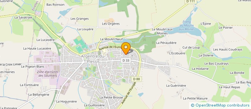 localisation de l'entreprise MONSIEUR FRANCK BOURDILLEL  MONTJEAN