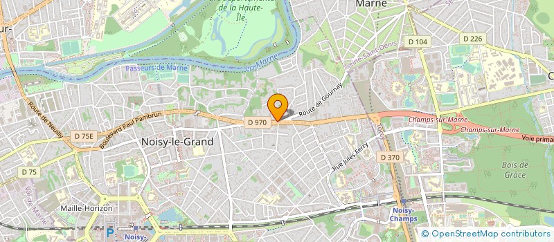 localisation de l'entreprise MONSIEUR FRANCK BOURDON à NOISY-LE-GRAND