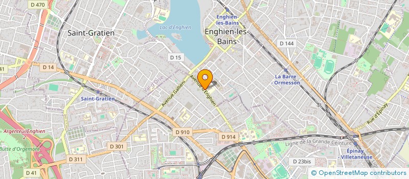 localisation de l'entreprise MONSIEUR FRANCK BOURGEOIS à ENGHIEN-LES-BAINS