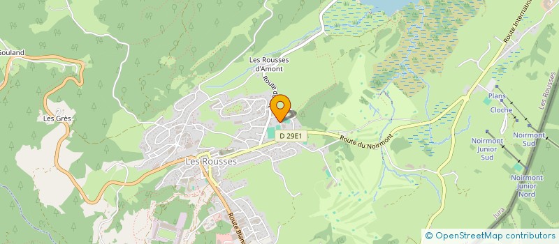 localisation de l'entreprise MONSIEUR FRANCK BOURGEOIS  LES ROUSSES