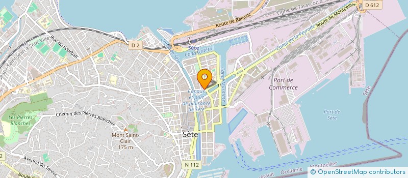 localisation de l'entreprise MONSIEUR FRANCK BOURRIER  SETE