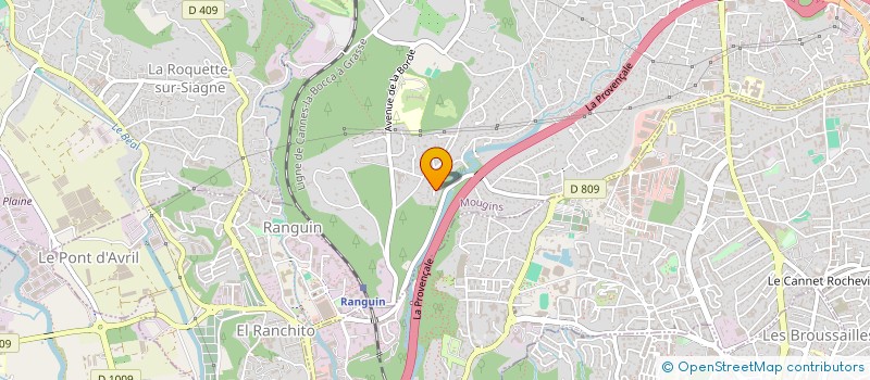 localisation de l'entreprise MONSIEUR FRANCK BOUSSENEC  MOUGINS