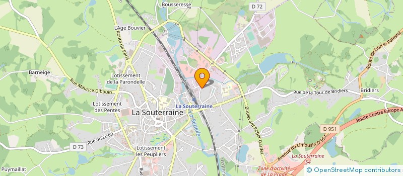 localisation de l'entreprise MONSIEUR FRANCK BOUTET à LA SOUTERRAINE
