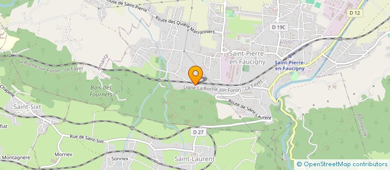 localisation de l'entreprise MONSIEUR FRANCK BOUVARD  SAINT-PIERRE-EN-FAUCIGNY