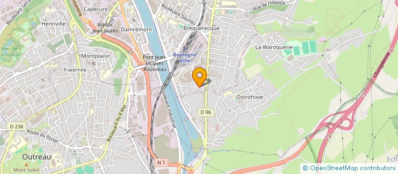 localisation de l'entreprise MONSIEUR FRANCK BOUVILLE  BOULOGNE-SUR-MER