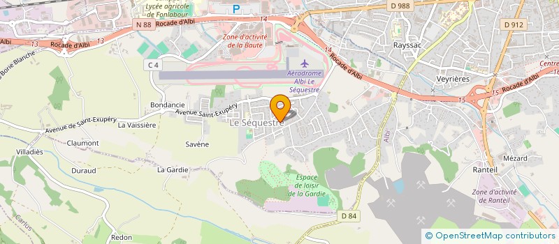 localisation de l'entreprise MONSIEUR FRANCK BRANGARD  LE SEQUESTRE