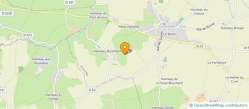 localisation de l'entreprise MONSIEUR FRANCK BRANTHONNE  GROSVILLE