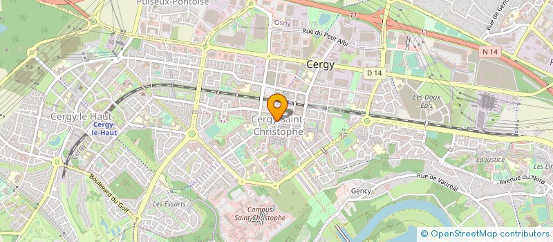 localisation de l'entreprise MONSIEUR FRANCK BRIAND à CERGY
