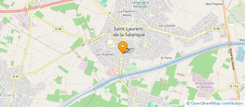 localisation de l'entreprise MONSIEUR FRANCK BRICHARD  SAINT-LAURENT-DE-LA-SALANQUE