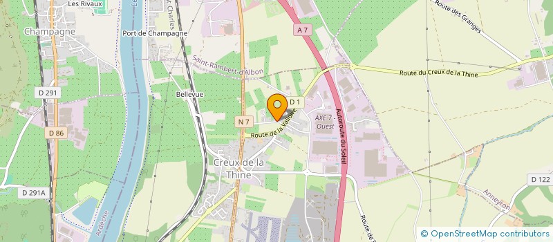 localisation de l'entreprise MONSIEUR FRANCK BRIGAT  ALBON