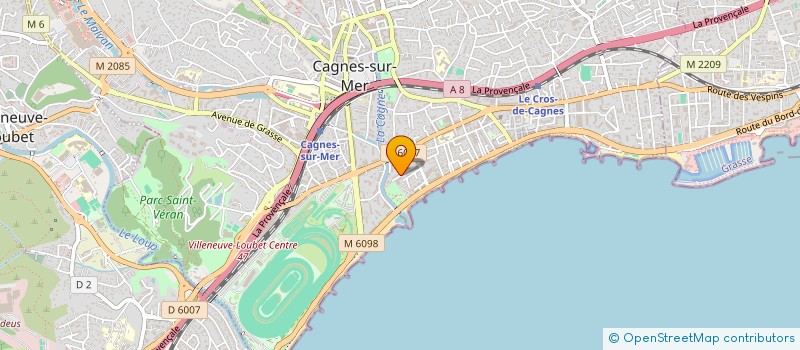 localisation de l'entreprise MONSIEUR FRANCK BRIZZI à CAGNES SUR MER