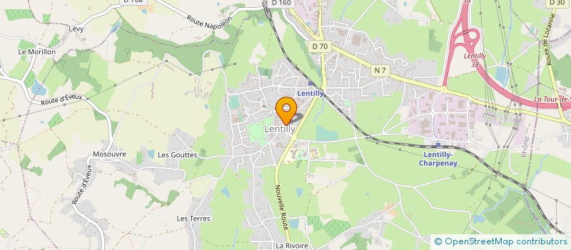 localisation de l'entreprise MONSIEUR FRANCK BROUX  LENTILLY