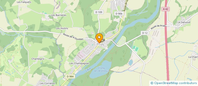 localisation de l'entreprise MONSIEUR FRANCK BRUNE  PRIAY